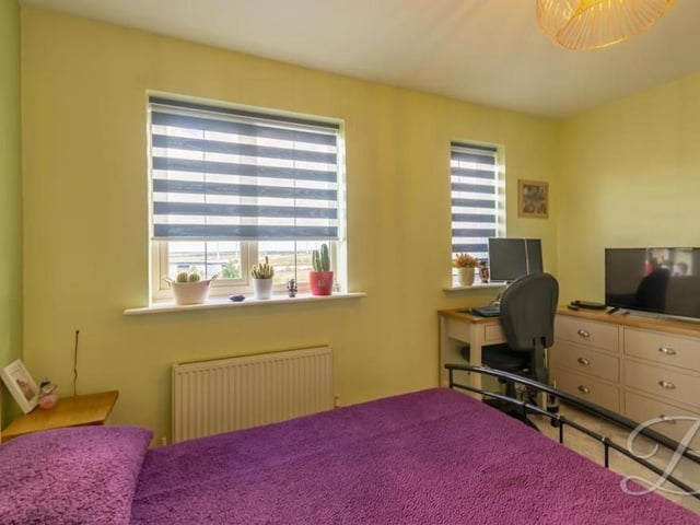 Like the first bedroom, the second offers plenty of space for storage. You could even fit in a desk, if you find yourself working from home, or a dressing table.