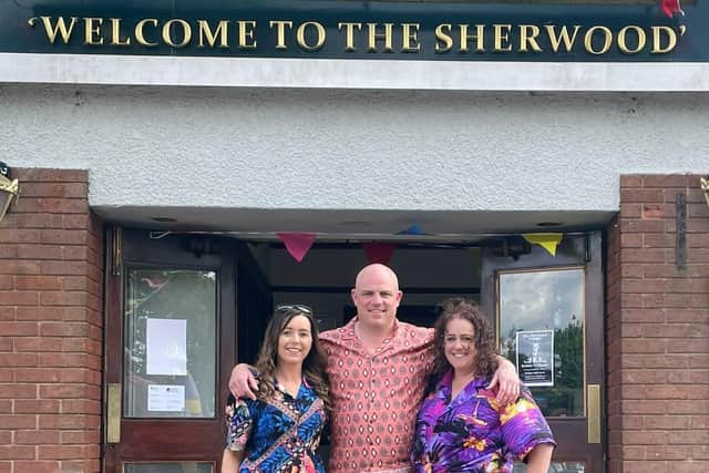Laura Carr, Steven Carr and Vicky Geary run the pub.