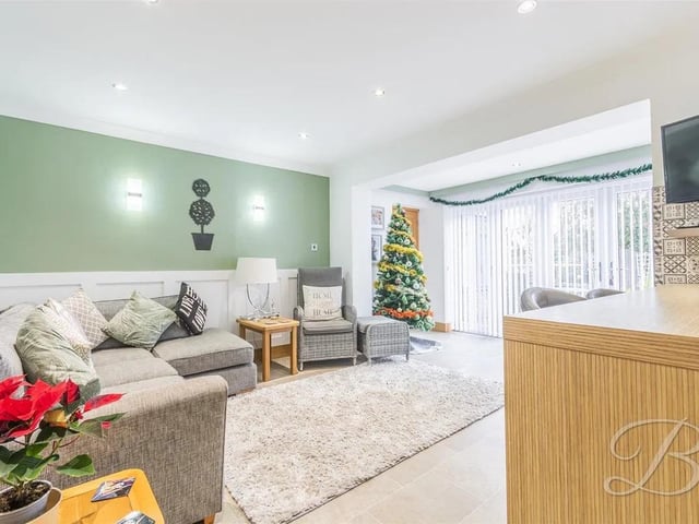 The kitchen/living area is flooded with natural light thanks to Bi-fold doors.