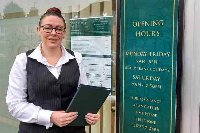 Carol Inquieti has joined Gillotts Funeral Directors in Nottingham Road, Eastwood, as an office administrator.
