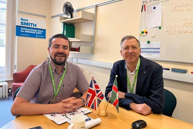 Cllr Sam Smith alongside the newly appointed Shadow Cabinet Member for Finance & Resources, Cllr Stuart Bestwick.