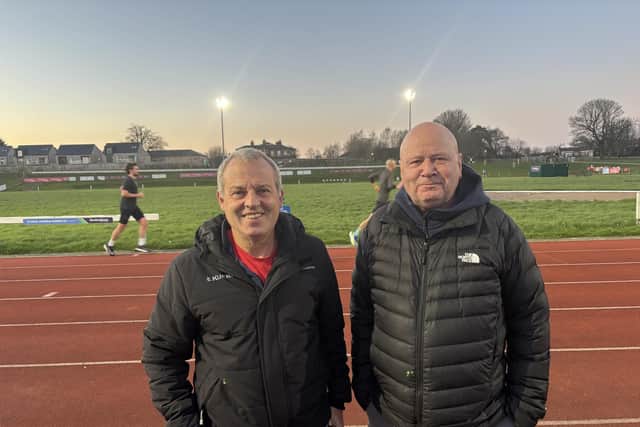Richard Massey, left, and Pat Carlan have played an infuential part in the success of the Mansfield Harriers over the years.