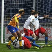 Nicky Maynard scores the winning goal with the last kick of the match. Pic by Andrew Roe/AH Pix.