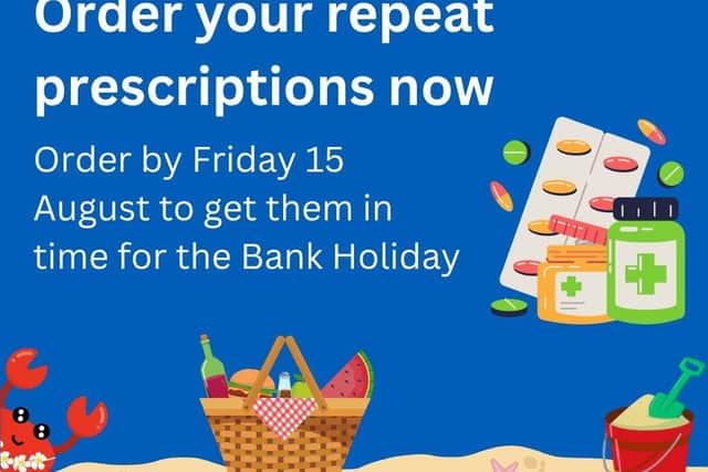 Advice from the NHS about your repeat prescription