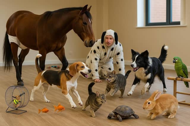Mansfield Canine Centre had followers in stitches with a recent post. They shared on Facebook that their mission is to become more inclusive and are thrilled to announce that their day care is now open to ALL animals, including humans dressed as animals. See prices at www.facebook.com/MansfieldDoggyDayCare