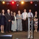 Clare and Neil Harris with past and present trustees of the Emily Harris Foundation at Sherwood Forest Hospitals NHS Trust's 2023 excellence awards. Clare and the foundation won the chairman's award. Picture: Sherwood Forest Hospitals NHS Trust