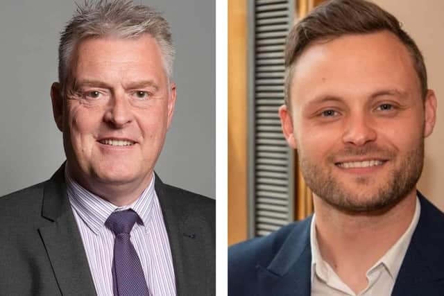 Ashfield MP Lee Anderson (left) and Mansfield MP Ben Bradley have both criticised the Home Office's decision to use a Mansfield hotel that was helping the homeless to house  immigrants