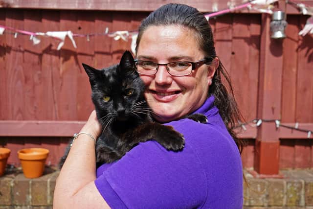 Emma Johnson has set up a food bank for pets