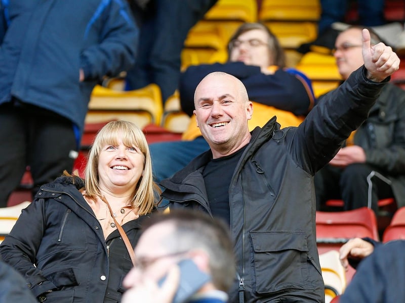 Mansfield Town fans ahead of the 2-0 win at Bradford City.