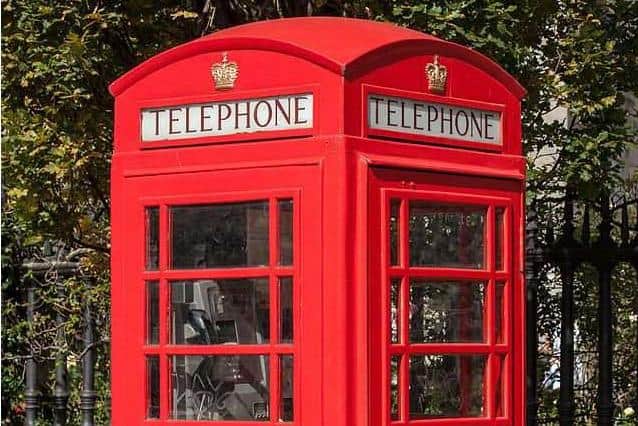 The kind of traditional red K6 phone box that will house the community defibrillator in Blackwell.