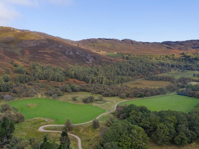 The estate has a diverse mixture of land, with roads and tracks giving access to all areas