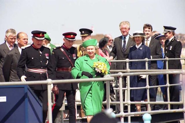 A royal visit by Her Majesty Queen Elizabeth II and Prince Philip on May 18 1993 to open the Teesside Development Corporation marina and Maritime Heritage Centre. Did you get to see the Queen that day?