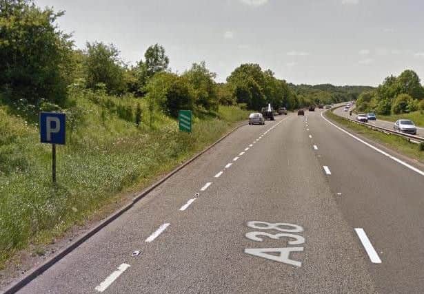 The lay-by on the A38 just before the Ripley Junction is signposted, but many drivers say they are still caught out and think it's the exit slip road. (Image: Google).