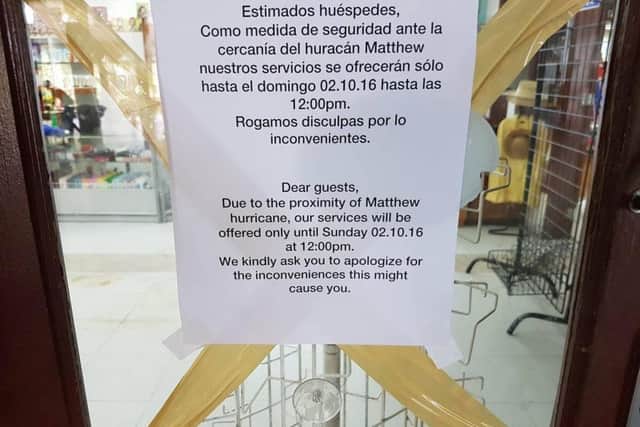 Staff have closed up services and gone home, leaving British tourists alone to fend for themselves with a Hurricane approaching.
