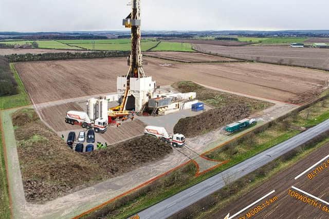 Artist's impression of shall fracking at another proposed application site at Tinker Lane. (Courtesy Frack Free Notts)