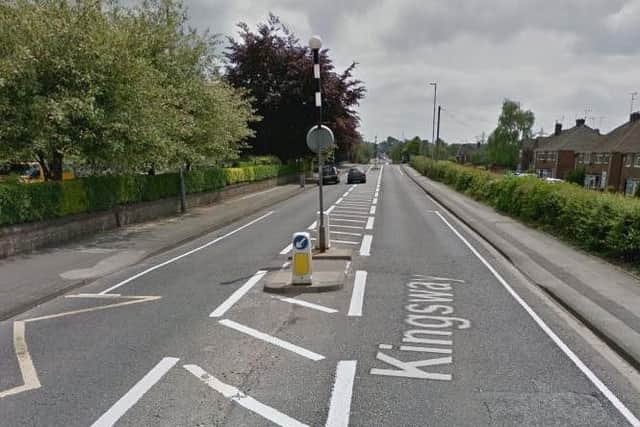 The collision happened on Kingsway, Kirkby-in-Ashfield. Picture: Google.