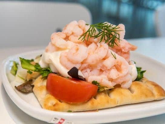 Prawn and egg open sandwich at Ikea(Image: Nottingham Post)