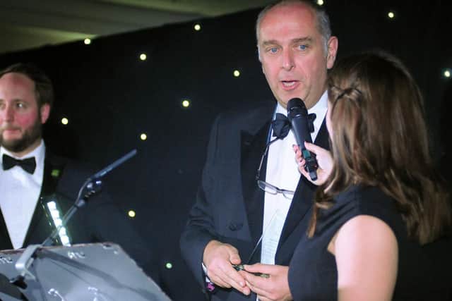 The Community Contribution Award winners Portland College are interviewed after picking up their award.