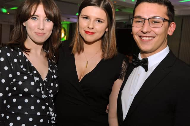 Danielle Andrews, Jessica Dallison and Andrew Topping of the Mansfield Chad
