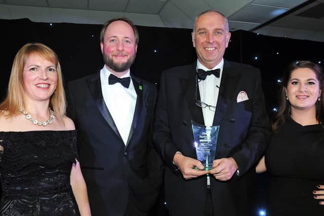 The Community Contribution Award was picked up by Portland College and presented by Leysa Relf from Tommee Tippee.