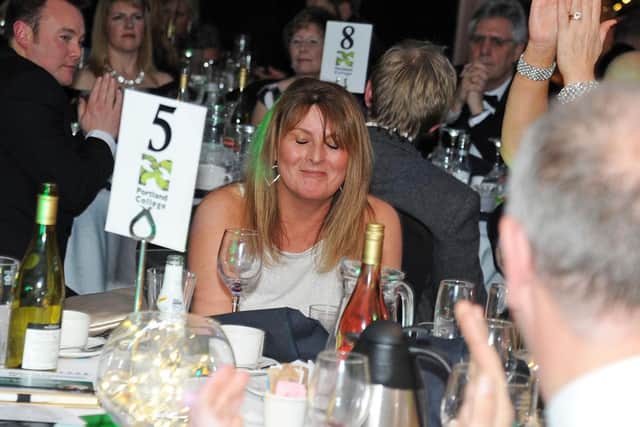 The moment Business Person of the Year is announced takes Marie Tracey of Heart Security by surprise.