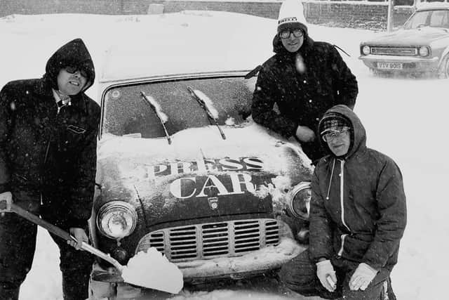 Digging out the Chad press car.