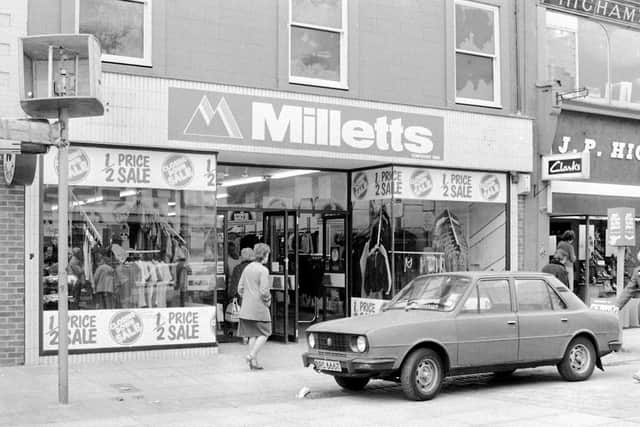 Milletts on Westgate, 1984. Now McDonald's.