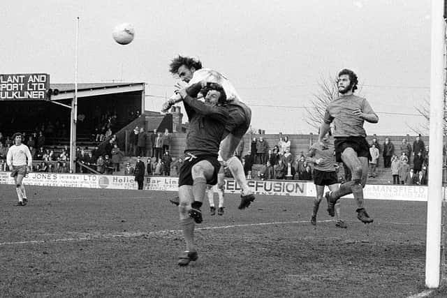 Mansfield and Newport do battle 35 years ago.