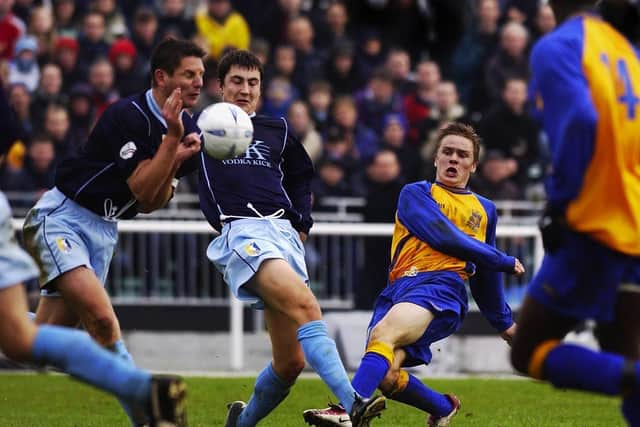 Sky TV covered Stags' surreal game at Bath University in the FA Cup first round where a Lawrence brace, plus Christie and an own goal saw them through 4-2, despite two late replies that cheered the students.