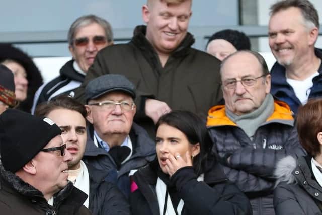 Derby fans during the 2-0 win over Hull City.