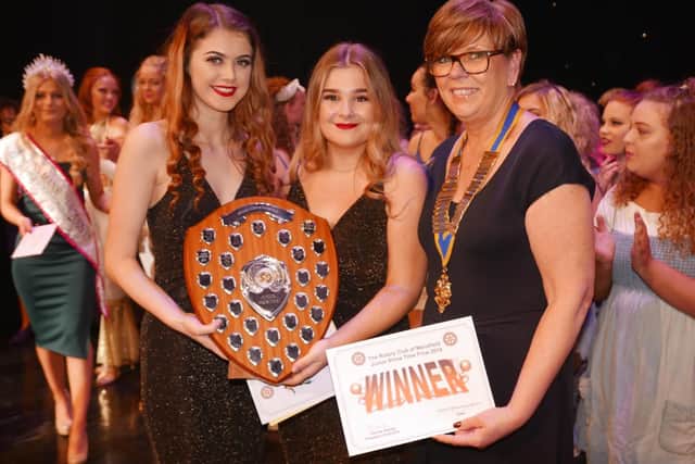 Millie Hardy (17) and Demi Mitchell (16) from Ashfield School won overall.