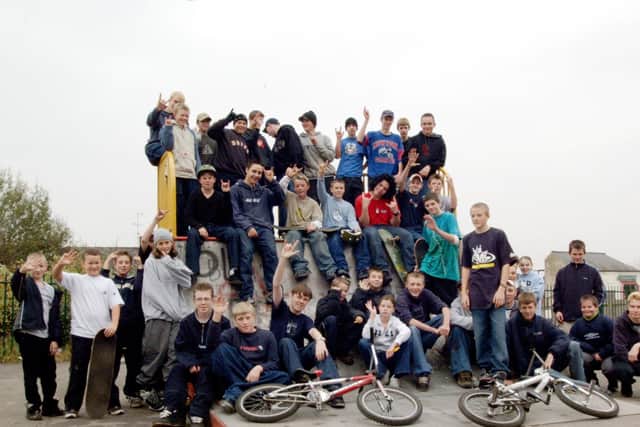 2002: A fabulous bygone snap featuring kids getting together at a skateboard jam in Kirkby-in-Ashfield. Spot anyone you know?