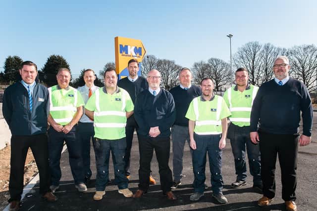 The team at MKM Building Supplies' new branch in Mansfield.