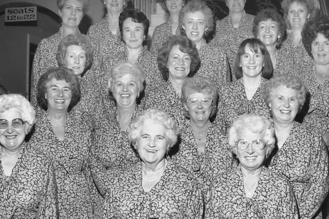 1989: This lovely bunch of ladies are the Co-op Ladies Choir. Are you on this picture?