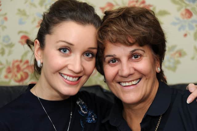 Carly Paoli with her mum Tina at her mother's home in Berry Hill, Mansfield.