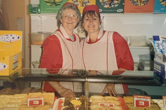 Jean Brimble and Gayle Turner pictured in around 2002.