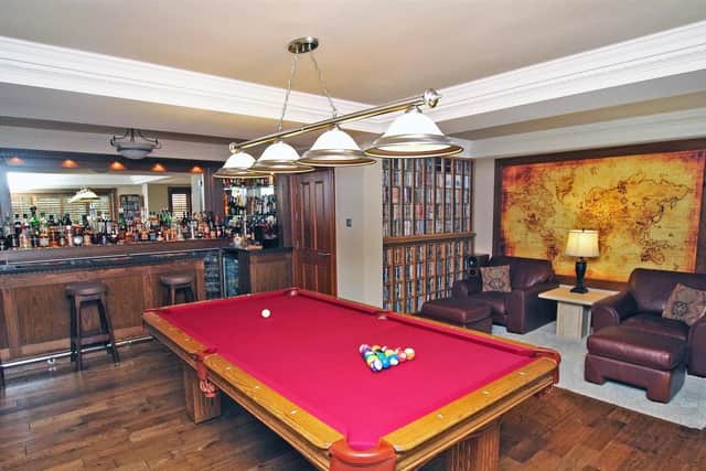 Cue up for a few racks with this beautiful pool table.
