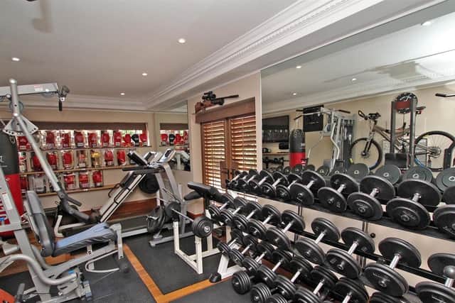 Keep in shape in this home gym.