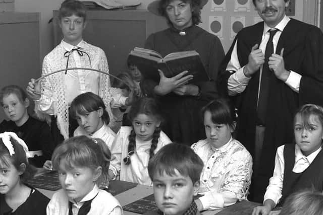 1989: Pupils and staff at High Oakham School take part in a Victorian Day. Are you on this picture?