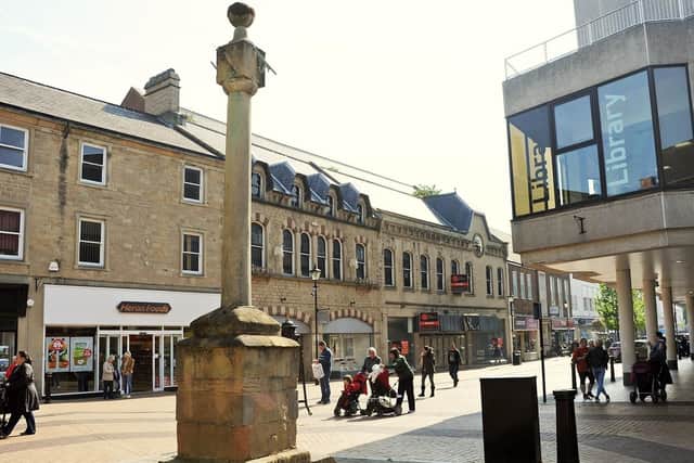 The Buttercross dates from the 16th Century, and in those days would have been on the edge of town. A sundial sits at the top of the monument.
