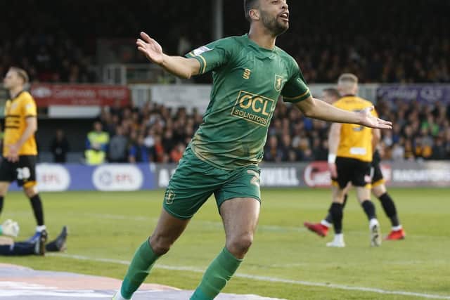 CJ Hamilton celebrates putting the Stags in front