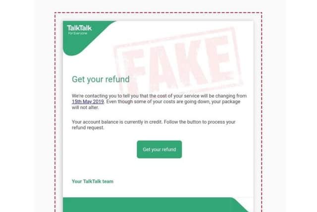 The fake emails.
