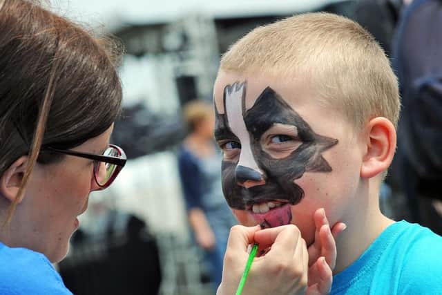 Tommy-Lee Jackson, 9, gets a make-over.