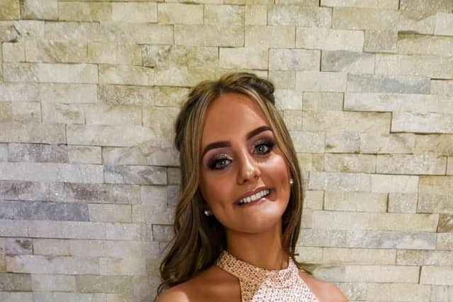 Paige Vick ready for The Garibaldi School prom at Rufford Park and Country Club.