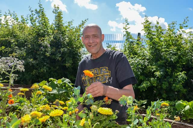 Rhubarb Farm open day for Nottinghamshire National Gardens Scheme, pictured is Alan Taylor.
