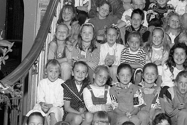 1990: A great snap taken of everyone who enrolled in the Civic Theatre School in Mansfield. Were you part of the organisation?