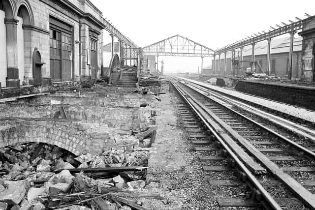 Mansfield Midland Station Demolition 1969.
