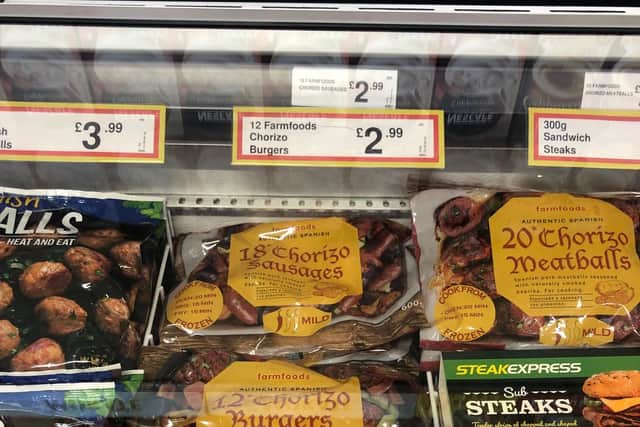 It might not be the weather for it now, but if you're planning a BBQ, why not serve up these chorizo burgers? They're only 2.99 for 12.