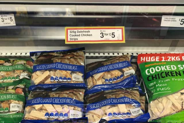 These sliced, cooked chicken breast strips are handy to have in the freezer thanks to their versatility - why not serve up fajitas,, a curry or a summer salad?