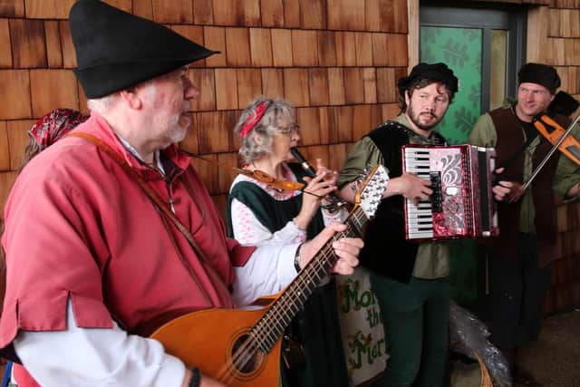 Due to the inclement weather an impromptu music and dance session was held in the centre buildings.